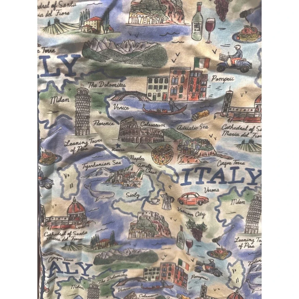Cobbler Apron w/pockets Italy landmarks‎ theme NWT